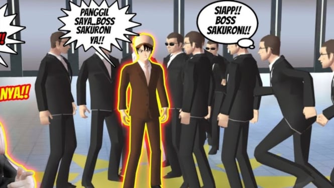 Cara Mudah Kalahkan Pemimpin Yakuza di Sakura School Simulator