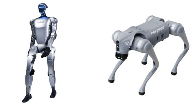 Robot Humanoid dan Robot Anjing Unitree