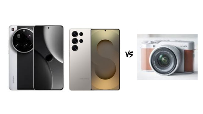Xiaomi 15 ultra, Samsung Galaxy S25 Ultra vs Kamera Mirrorless