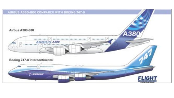 Airbus A380 vs Boeing 747