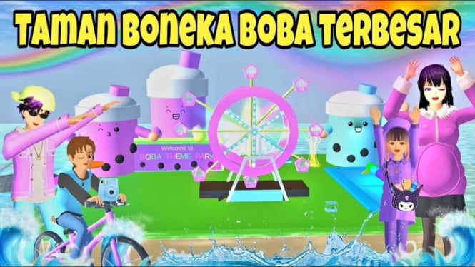 Cara Membangun Taman Boneka di Sakura School Simulator