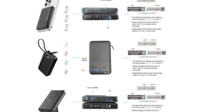 Anker Tarik 3 model Powerbank yang bahaya