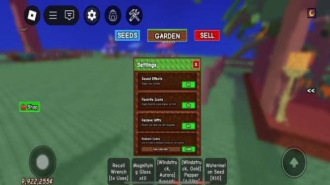 Kode Redeem Roblox Grow A Garden