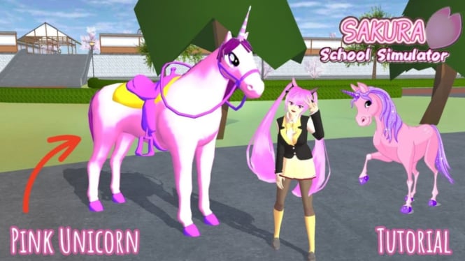 Cara Mendapatkan Boneka Unicorn Lucu di Sakura School Simulator