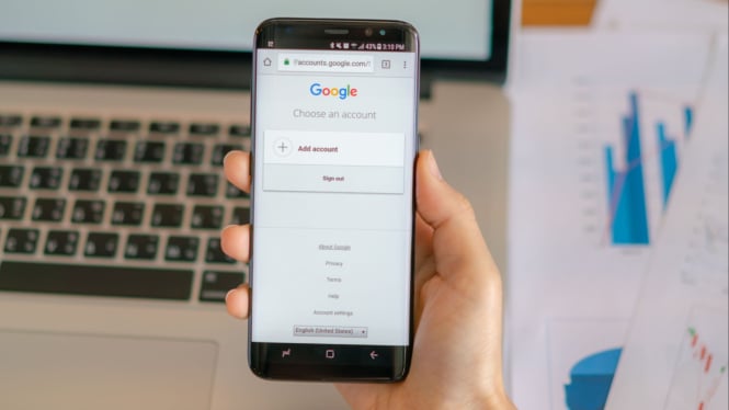 Ilustrasi Google di hp