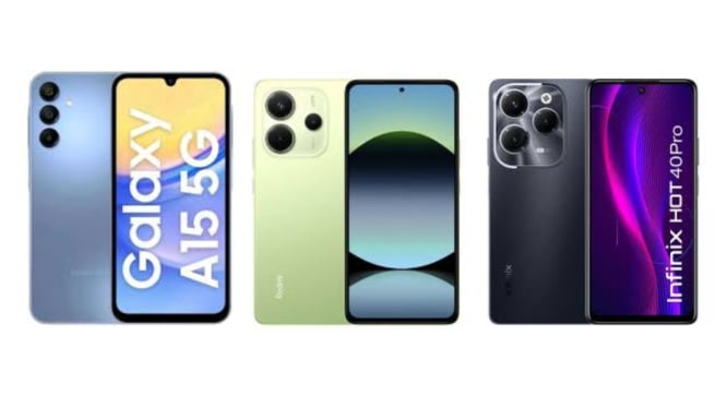 Samsung Galaxy A15, Redmi Note 14, Infinix Hot 40 Pro