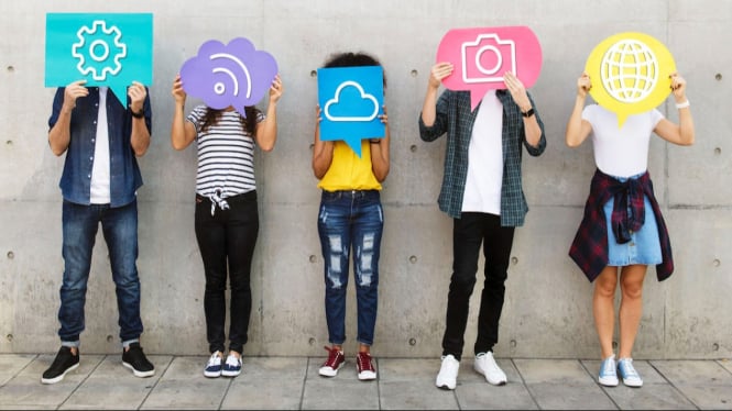 Ilustrasi Gen Z.