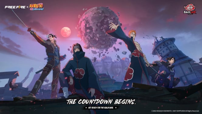 Kolaborasi Free Fire x NARUTO SHIPPUDEN Chapter 2: Ninja War.