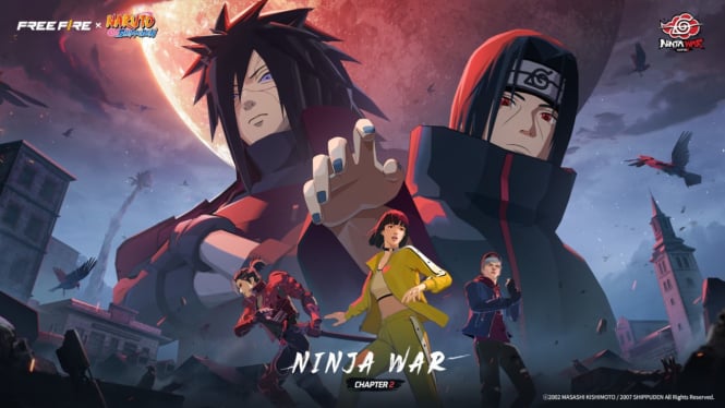 Kolaborasi Free Fire x NARUTO SHIPPUDEN Chapter 2: Ninja War.
