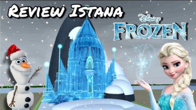 Istana Elsa Frozen di Sakura School Simulator