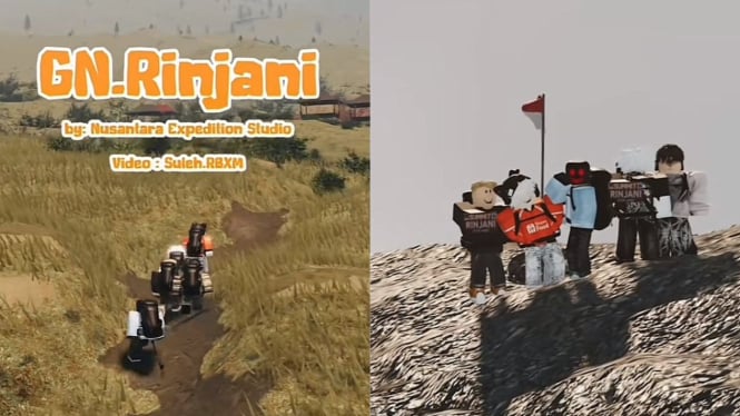 Cara Naik Gunung Rinjani di Roblox