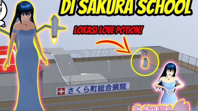 Love Potion di Sakura School Simulator