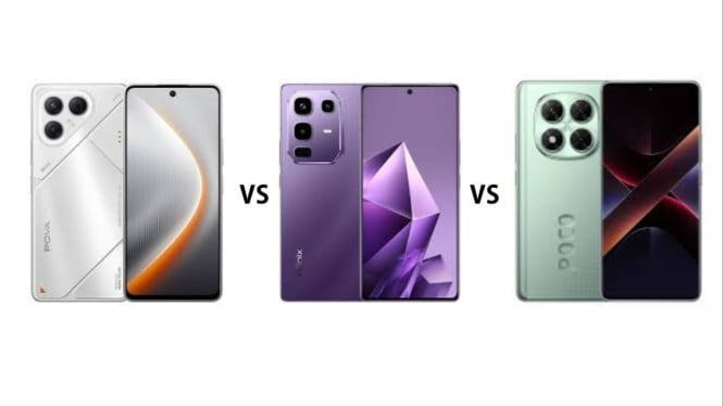 Tecno Pova 7 5G vs Infinix Note 50 Pro vs Poco X7 5G