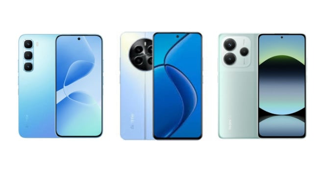 Infinix Hot 60 Pro, Realme 13, Redmi Note 14