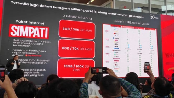 Telkomsel luncurkan paket Simpati kuota internet tidak hangus