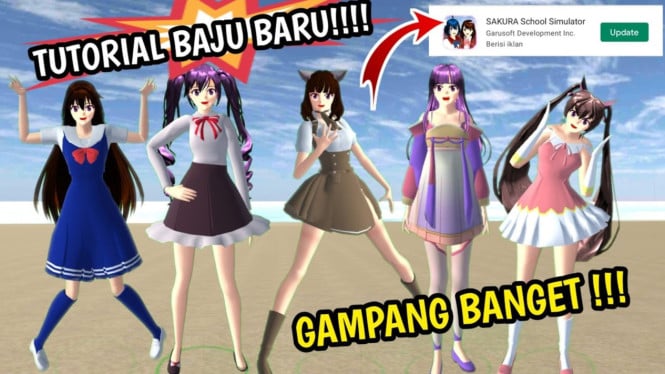 Rahasia Dapat Baju Baru di Sakura School Simulator