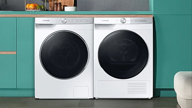Mesin cuci Samsung New AI Ecobubble/ilustrasi mesin cuci