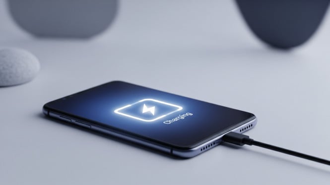 Ilustrasu HP fast charging/charger HP/cas HP
