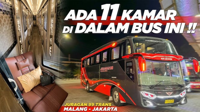 Bus Sleeper Juragan 99 Kobochan Mercy OH 1626, Jetbus 3+ SHD