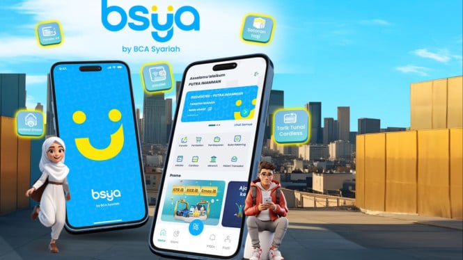 Aplikasi mobile banking BSya by BCA Syariah