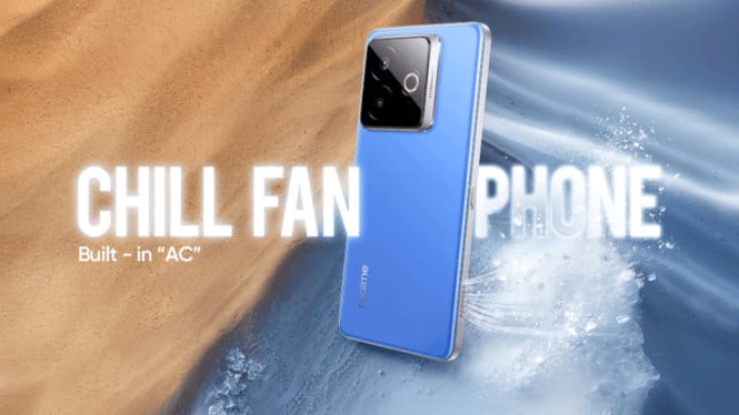 Konsep Realme Chill Fan Phone.