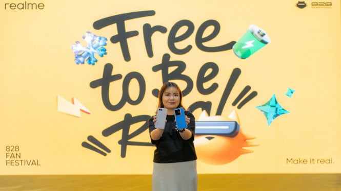 Public Relations Lead Realme Indonesia Krisva Angnieszca.