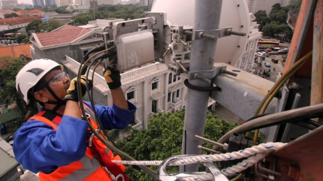 Menara BTS XLSmart.