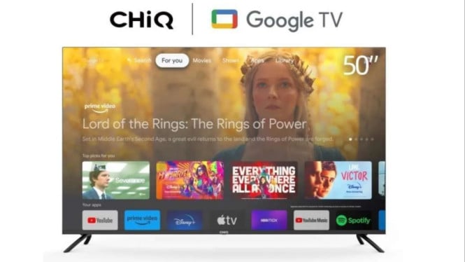 CHiQ TV QLED 4K 50 Inci