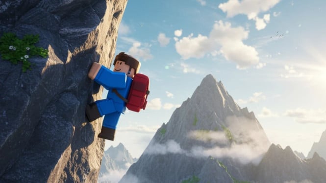 Naik Gunung di Roblox