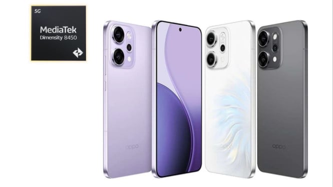 Oppo Reno 14 Pro 5G dengan Chipset Dimensity 8450