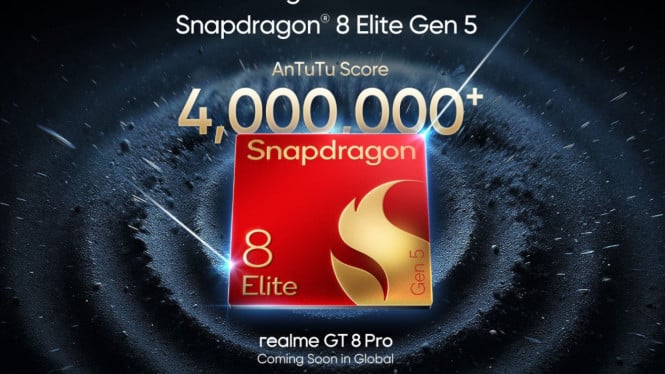 Realme GT 8 Pro ditenagai Snapdragon 8 Elite Gen 5.