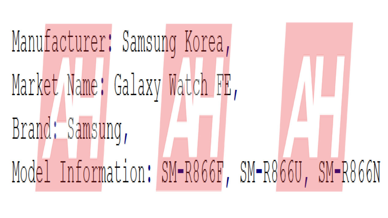 nomer model watch fe # Android Headlines