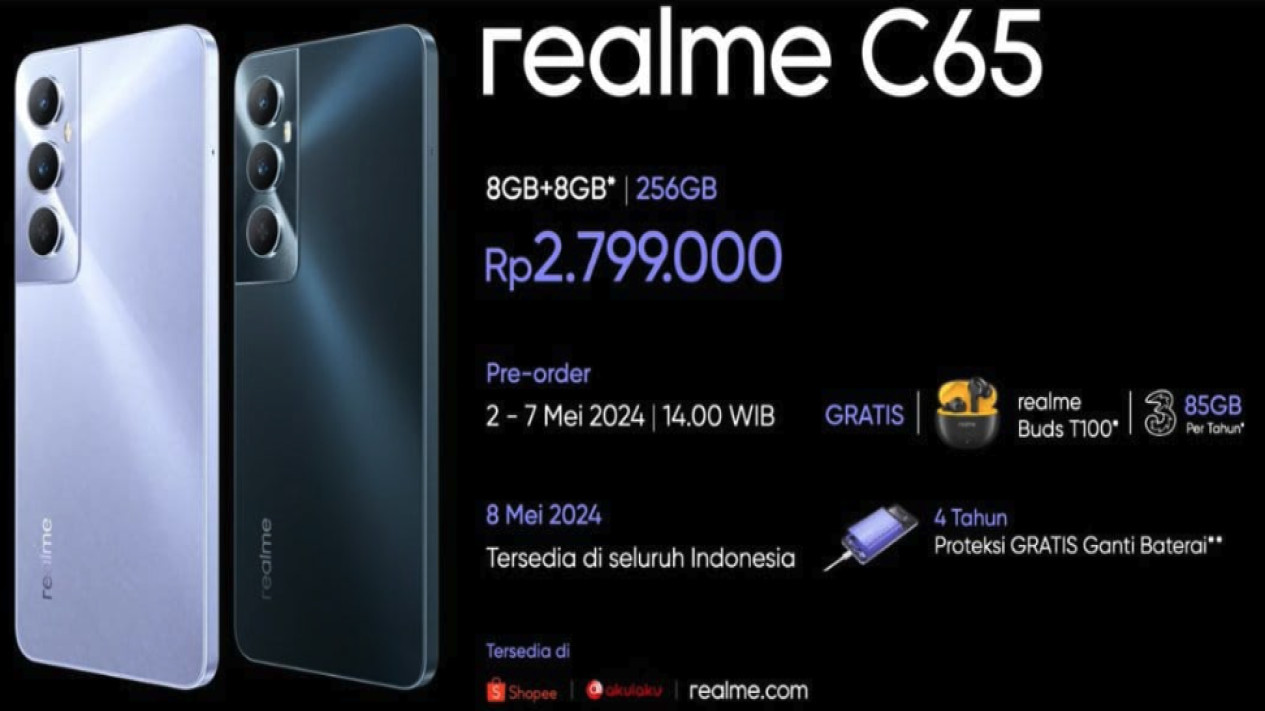 realme c65 promo ganti baterai # realme Indonesia