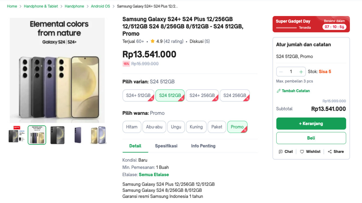 Harga 10 Mei 2024 # Online Store