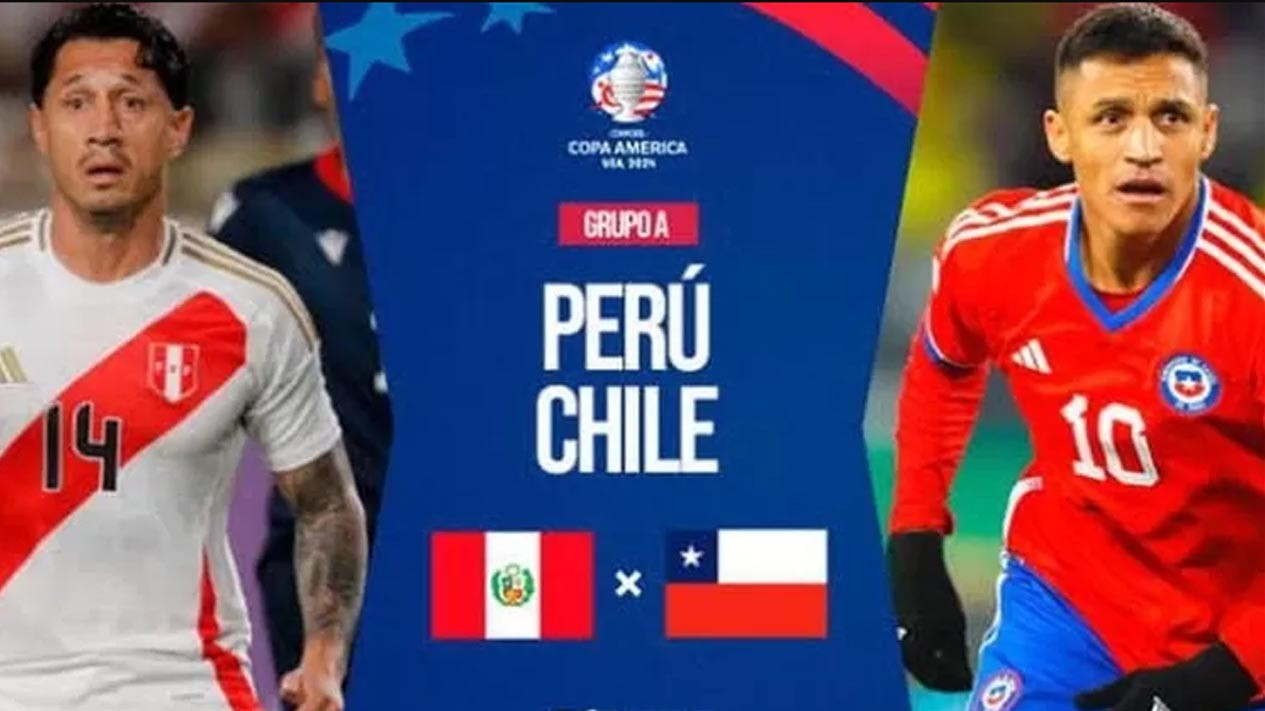 Foto Prediksi & Link Live Streaming Peru vs Chile Copa America 2024