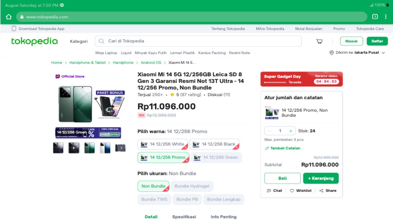 Promo Xiaomi 14 # Istimewa