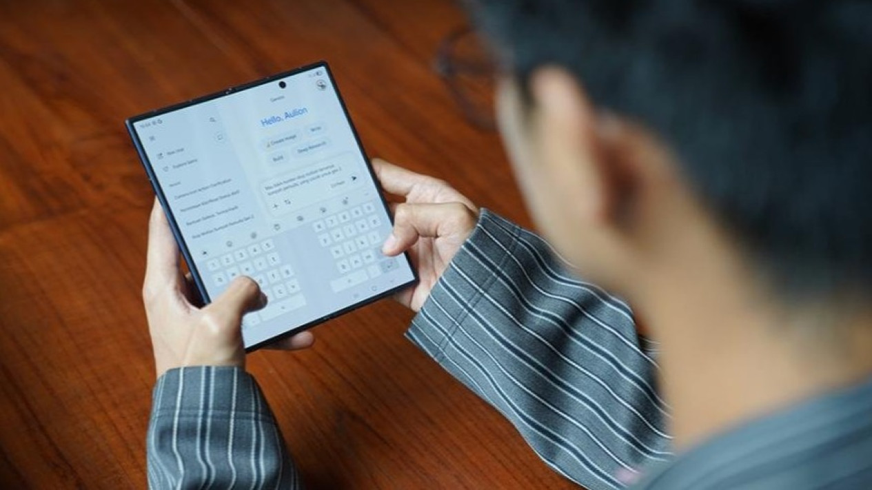 Aulion kerap menggunakan Gemini AI untuk mencari referensi ideas untuk kontennya #Samsung