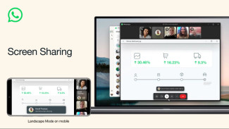 Begini Cara Bagikan Layar dengan Panggilan Vidio di WhatsApp.