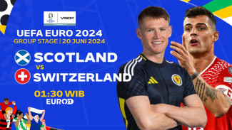 LINK Live Streaming EURO 2024: Skotlandia vs Swiss - Perebutan Tiket Fase Gugur di Cologne Stadium!