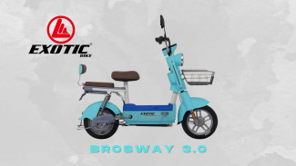 Sepeda Listrik Exotic Brosway 3.0 Minimalis: Hadir dengan 3 Mode Berkendara dan Harga Terjangka