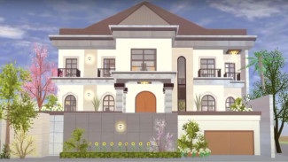 ID Props Rumah Youtuber Ria Ricis di Sakura School Simulator