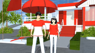 Deretan ID Parkour Merah Putih di Sakura School Simulator