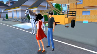 Cara Asyik Menaiki Delman di Sakura School Simulator, Mudah dan Praktis