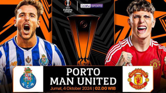 Duel Seningt Liga Europa 04 Oktober, Link Live Streaming Porto vs Manchester United