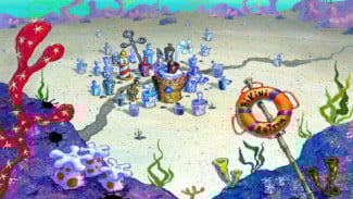 Panduan Mengunjungi Kota Bikini Bottom di Sakura School Simulator dan Bertemu Spongebob!