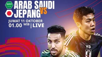 Nonton Streaming Tanpa VPN, Jepang vs Arab Saudi di Kualifikasi Piala Dunia 2026