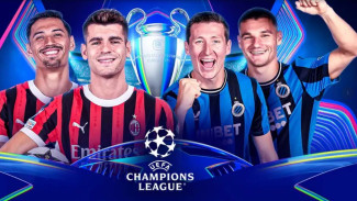 Saksikan Live Streaming AC Milan vs Club Brugge Liga Champions