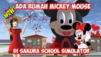 Cara Mengunjungi Rumah Mickey Mouse di Sakura School Simulator 2025