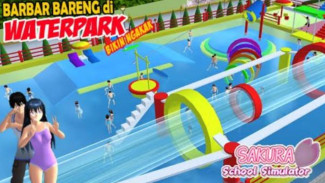 Tutorial Terbaru Cara Berenang ke Pantai Waterbom di Sakura School Simulator