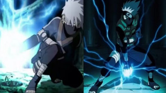 Perbedaan Cidori vs Raikiri, Jutsu Terkuat Hatake Kakashi!